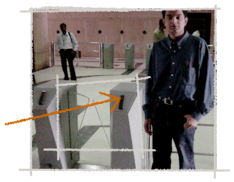 Barrier at Security check Barrier at Security check